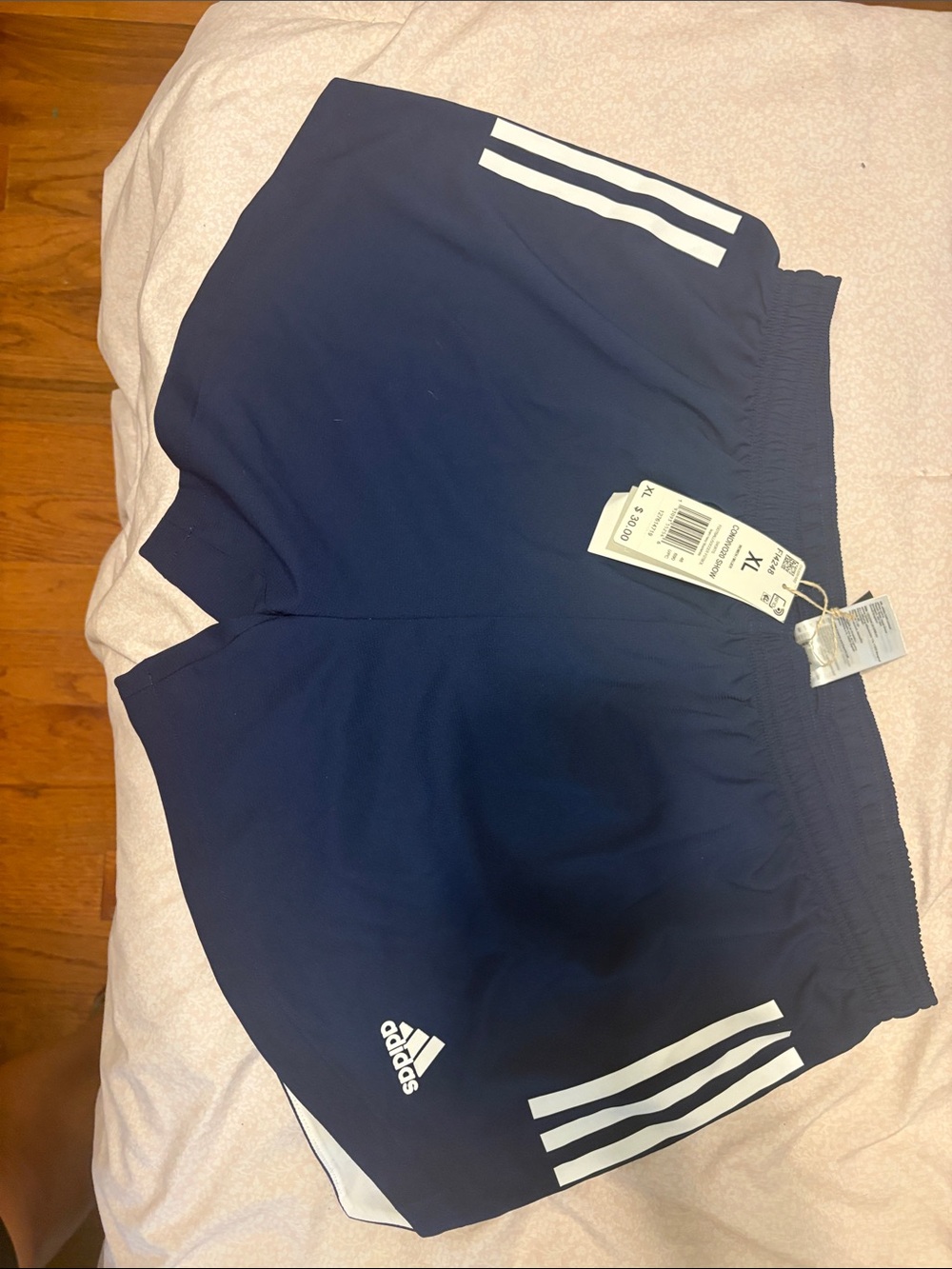adidas womens Condivo20 Show Shorts in Navy Blue and White
